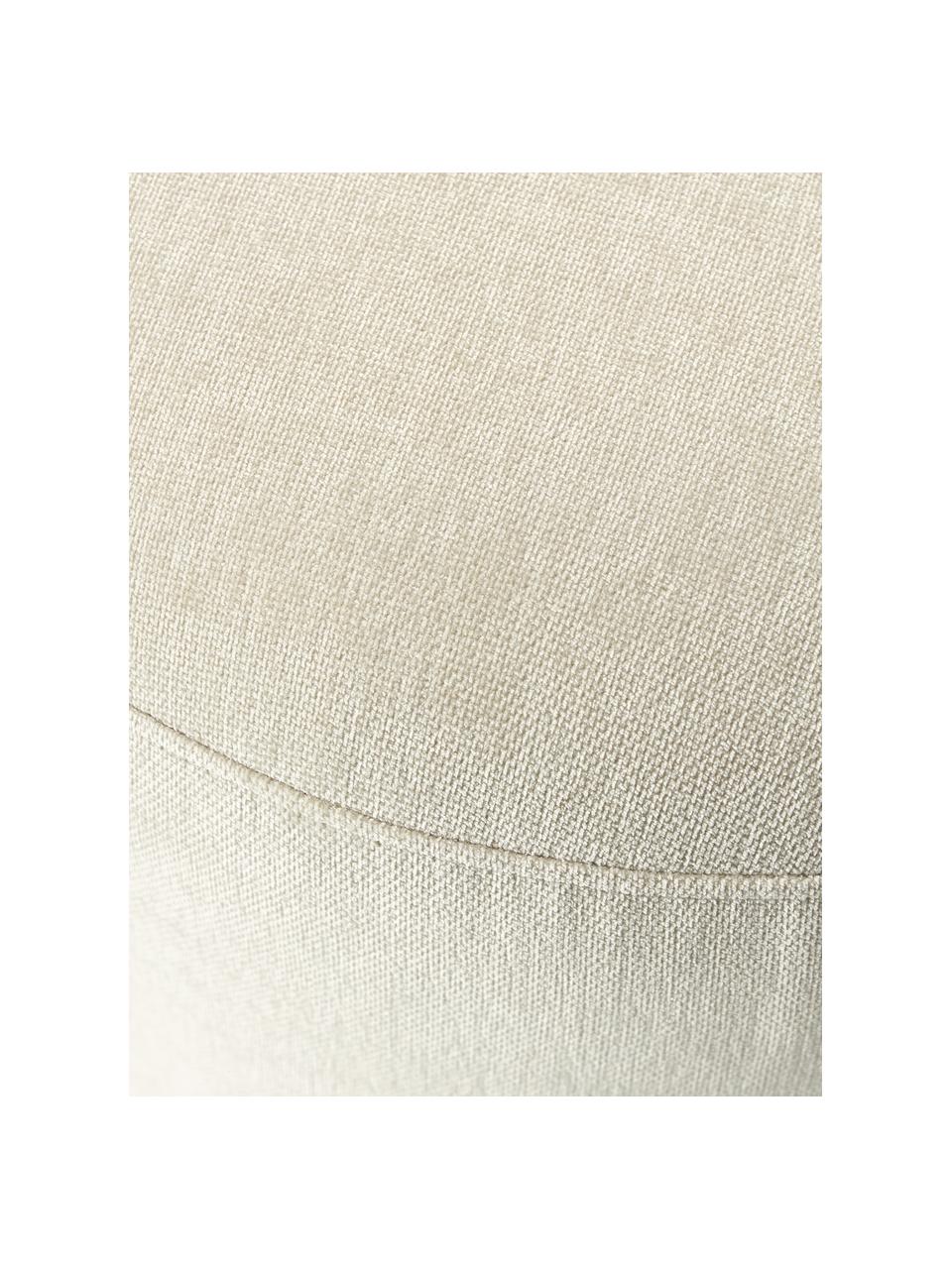 Pouf Lino, Tissu blanc cassé, Ø 46 x haut. 45 cm