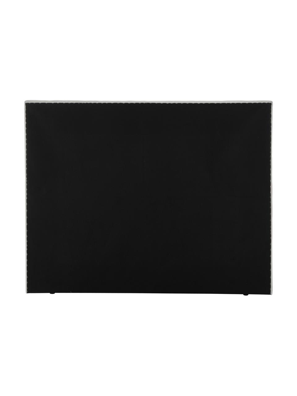 Lit à sommier tapissier en velours Premium Phoebe, Velours gris, 140 x 200 cm, indice de fermeté 3