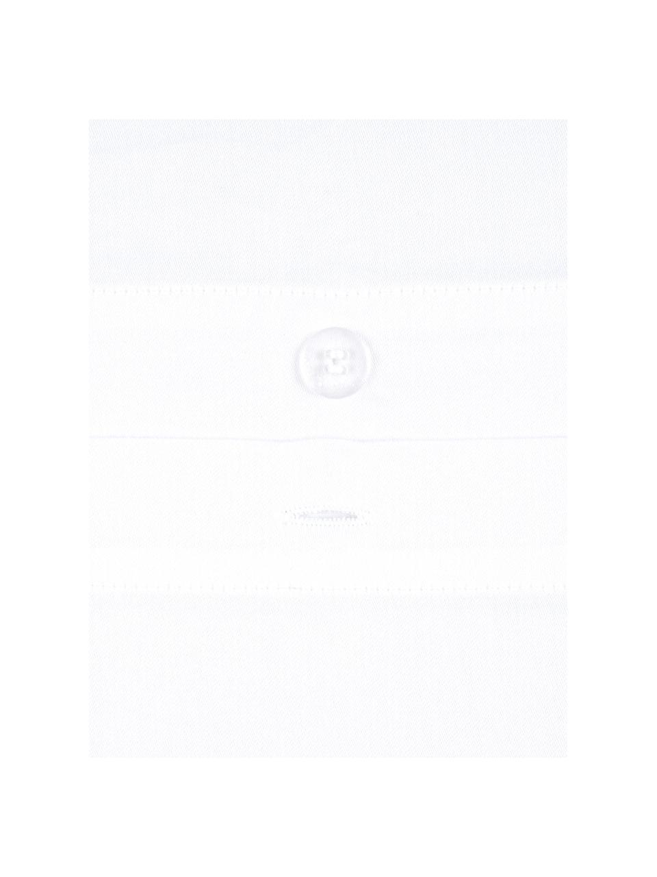 Funda nórdica de satén Comfort, Blanco, Cama 180/200 cm (260 x 220 cm)