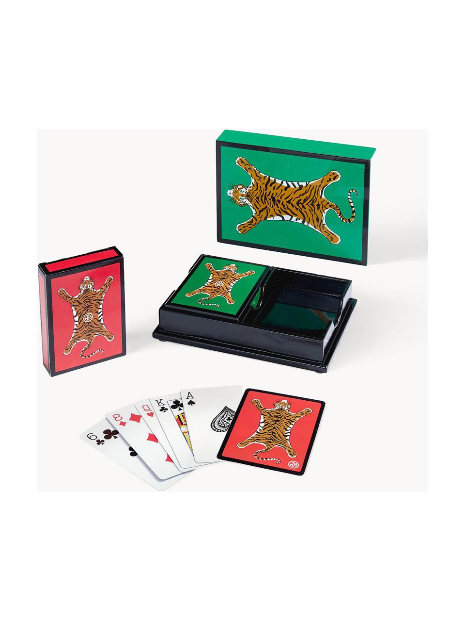 Spielkarten-Set Tiger, Kunststoff, Papier, Tiger, Set mit verschiedenen Größen