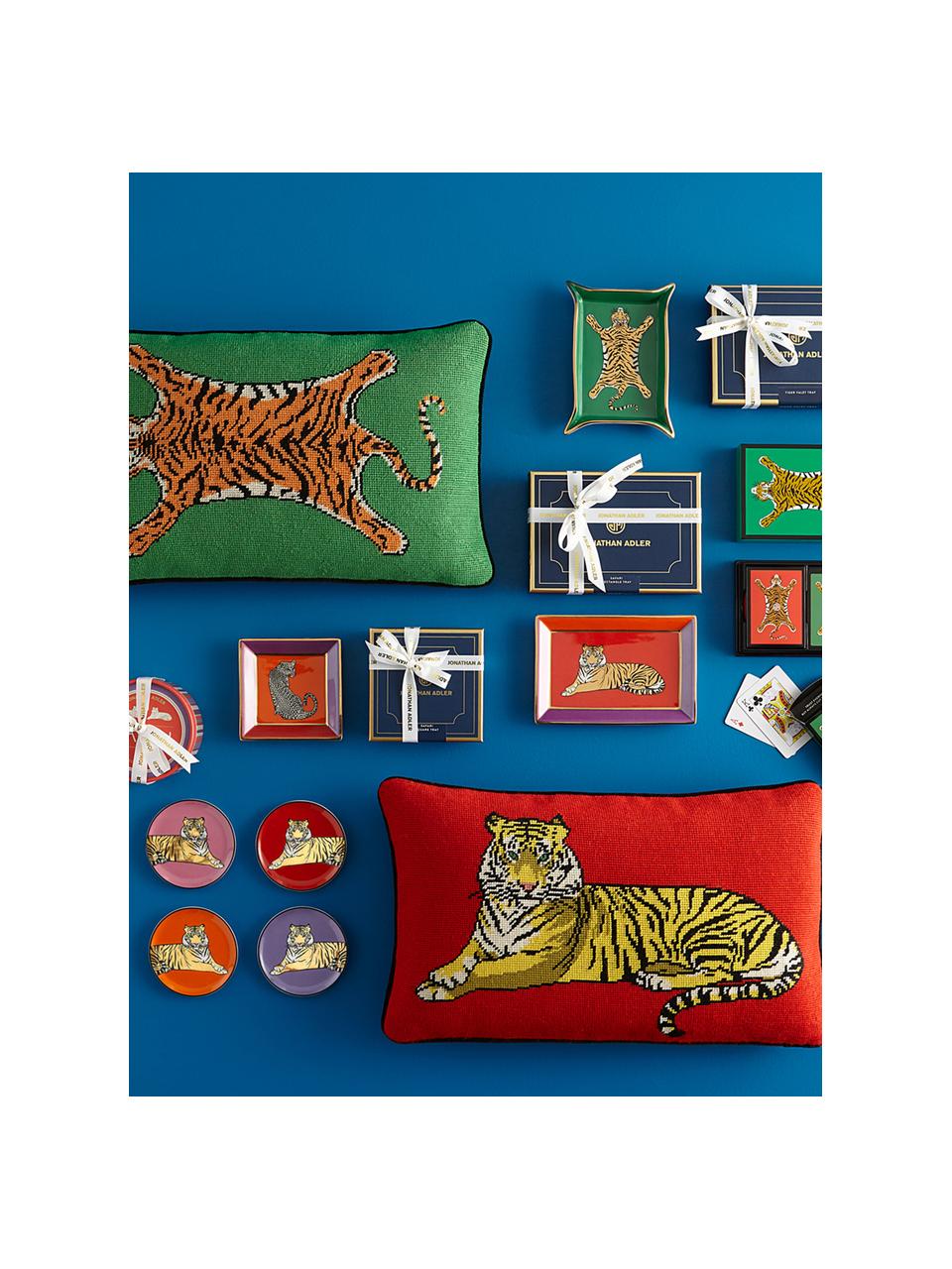 Spielkarten-Set Tiger, Kunststoff, Papier, Tiger, Set mit verschiedenen Grössen