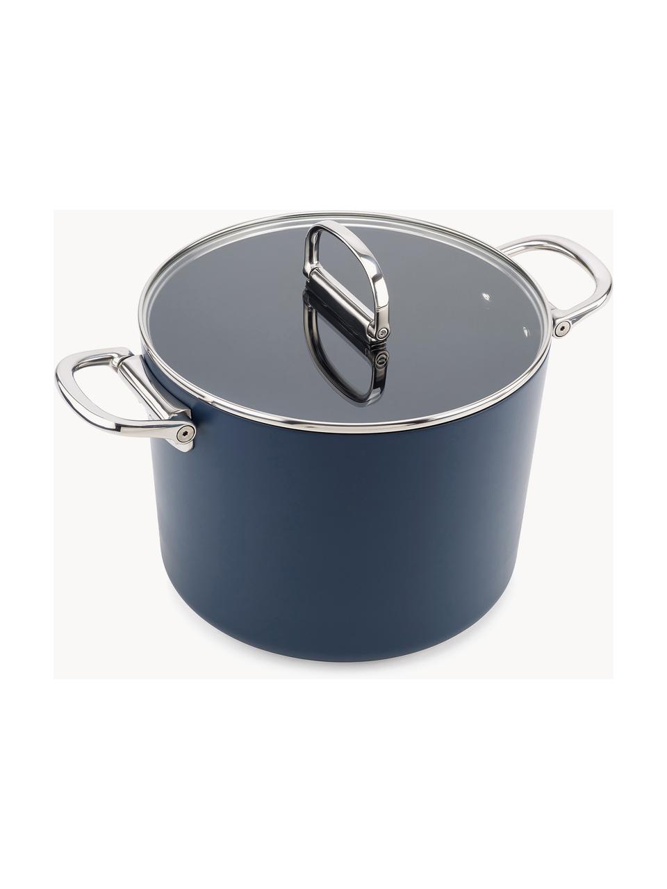 Casserole avec revêtement anti-adhésif Space, Gris-bleu, argenté, Ø 25 x haut. 38 cm, 8 L