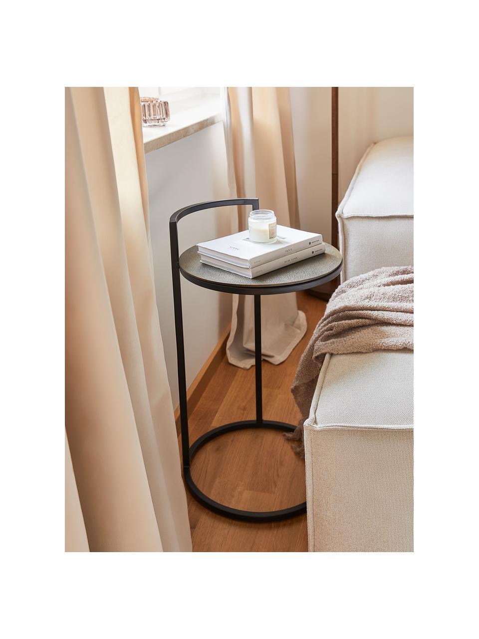 Table d'appoint ronde Circle, Couleur dorée, Ø 35 x haut. 66 cm