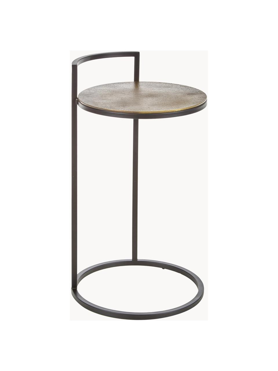 Kulatý odkládací stolek z kovu Circle, Zlatá, Ø 36 cm, V 66 cm