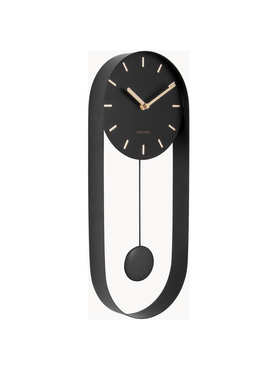 Reloj de pared Charm, Acero pintado, Gris antracita, An 20 x Al 50 cm