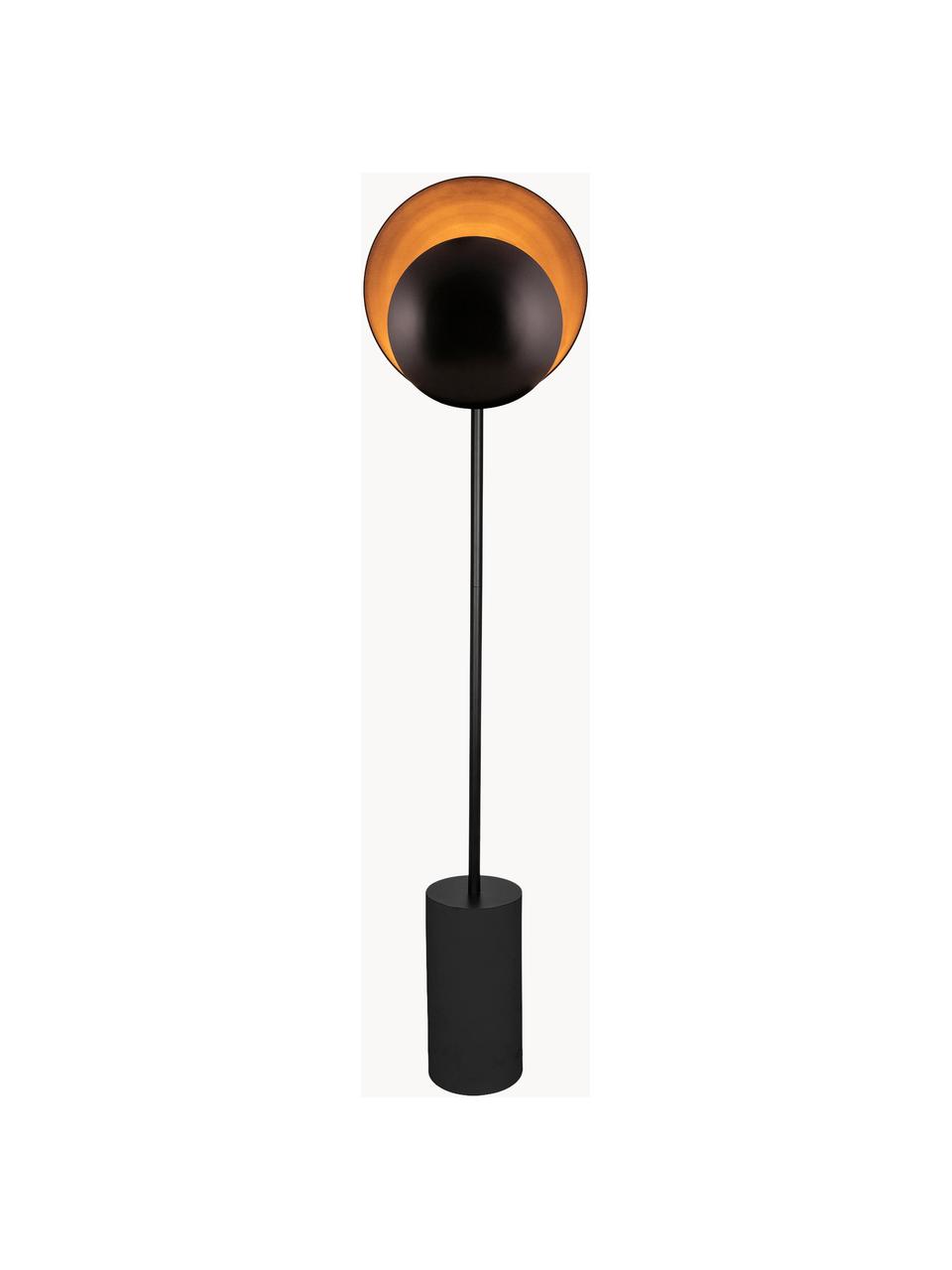 Designová stojací lampa Orbit, Černá, Š 30 cm, V 140 cm