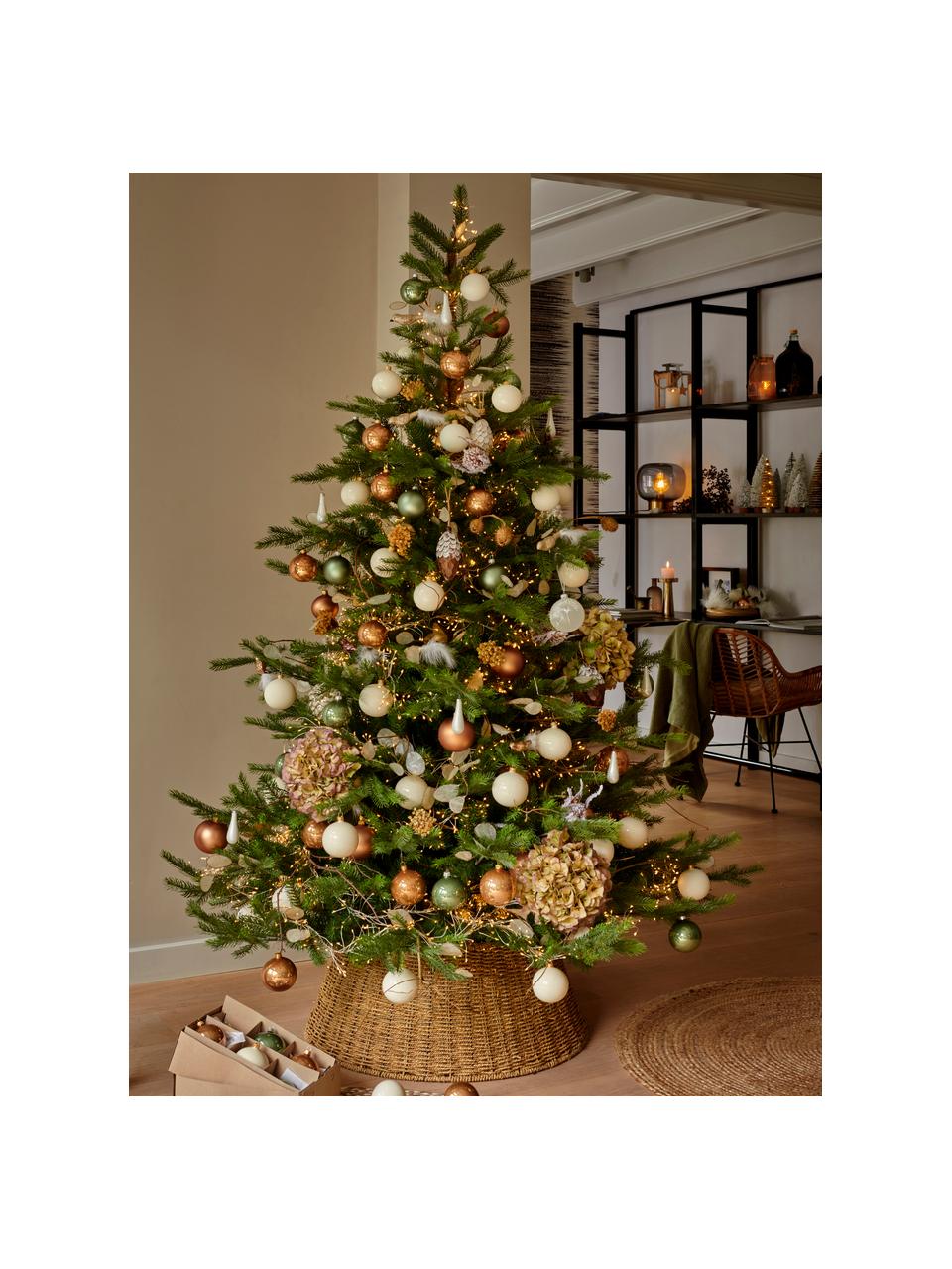 Sapin de Noël artificiel Grandis, tailles variées, Vert foncé, Ø 132 x haut. 180 cm