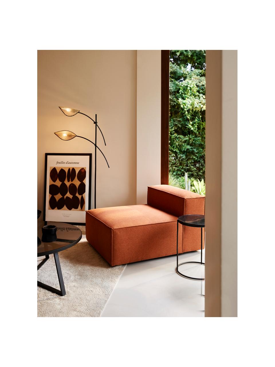 Middelste module Lennon, Bekleding: 100% polyester De slijtva, Frame: massief grenenhout, FSC-g, Poten: kunststof De poten bevind, Geweven stof terracottarood, B 89 x H 119 cm