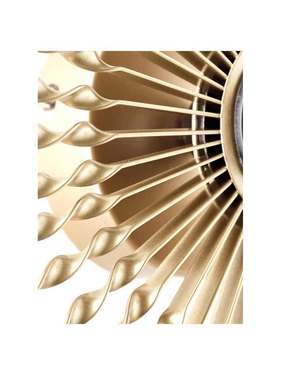 Design wandlamp Mendoza, Lampenkap: gecoat metaal, Messingkleurig, Ø 33 cm