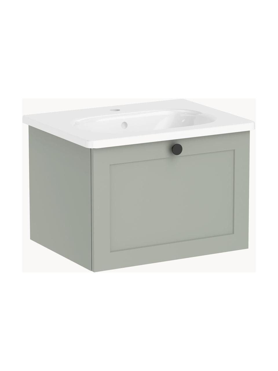 Mueble bajo lavabo Rafaella, 60 cm, Verde salvia, An 60 x Al 42 cm