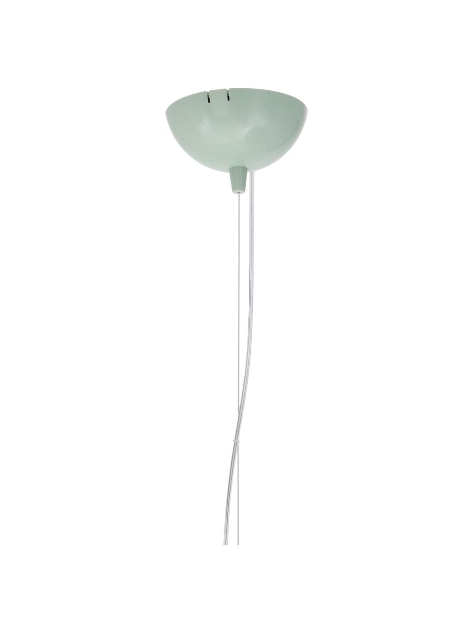 Velké závěsné svítidlo Bellissima, Umělá hmota, Šalvějově zelená, Ø 50 cm, V 41 cm