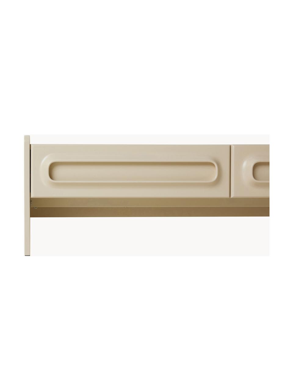 Mueble TV Space, Tablero de fibras de densidad media (MDF), Beige claro, An 200 x Al 39 cm