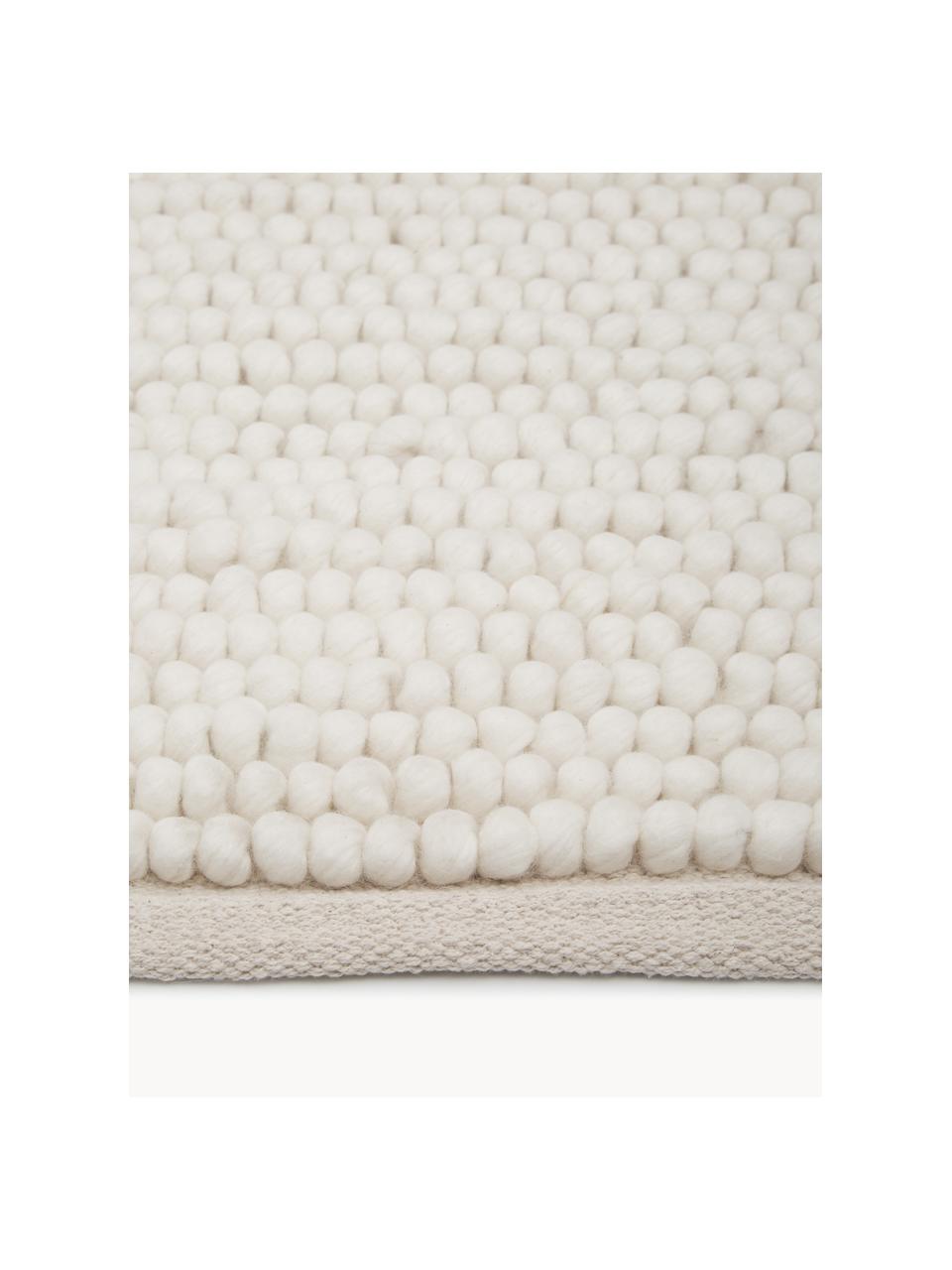 Tapis en laine tissé main Pebble, 80 % laine, 20 % nylon

Les tapis en laine peuvent perdre des fibres lors des premières semaines et des peluches peuvent se former, ce phénomène est naturel et diminue à mesure de votre usage et du temps, Blanc crème, larg. 200 x long. 300 cm (taille L)