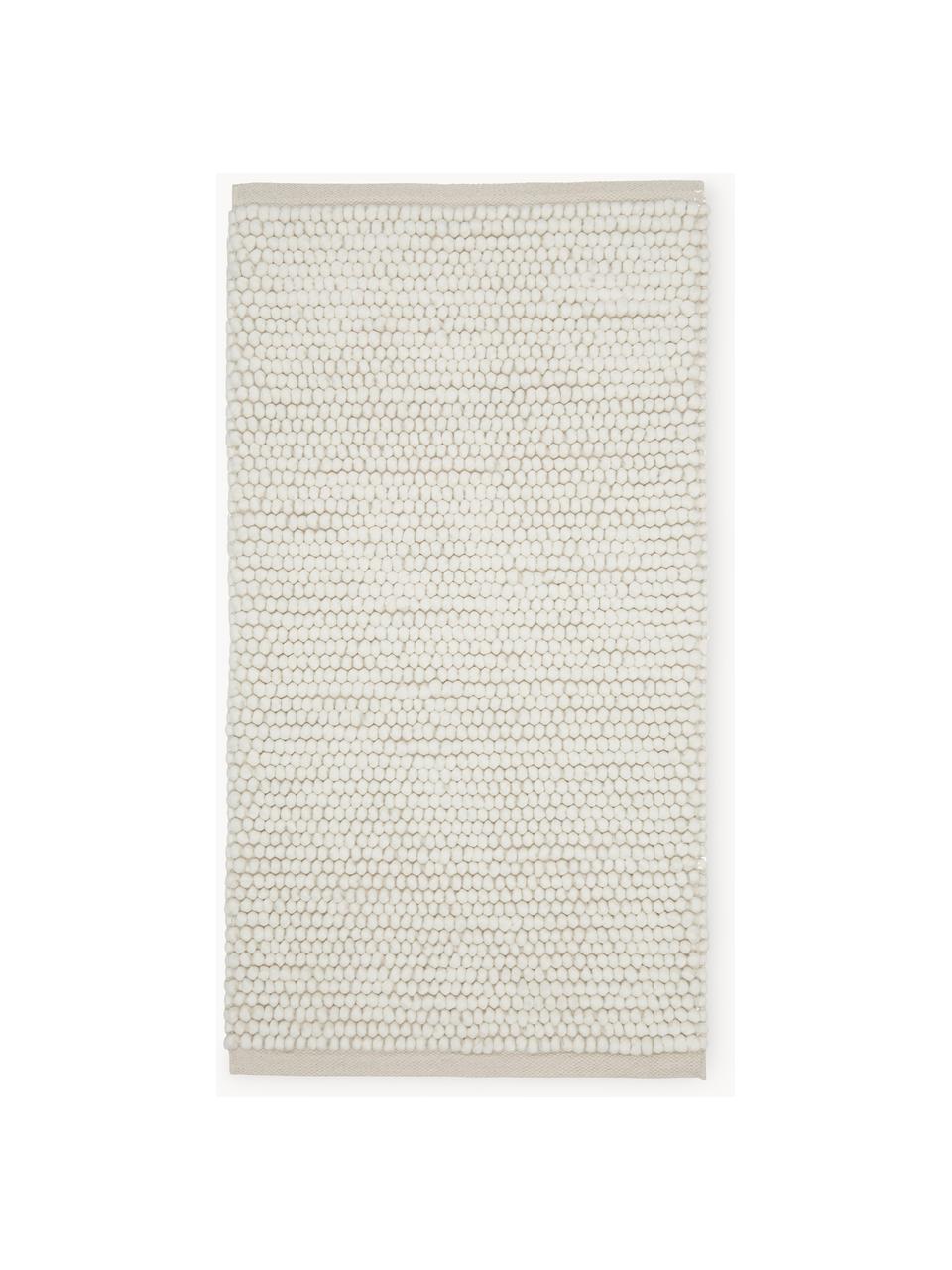 Tapis en laine tissé main Pebble, 80 % laine, 20 % nylon

Les tapis en laine peuvent perdre des fibres lors des premières semaines et des peluches peuvent se former, ce phénomène est naturel et diminue à mesure de votre usage et du temps, Blanc crème, larg. 200 x long. 300 cm (taille L)