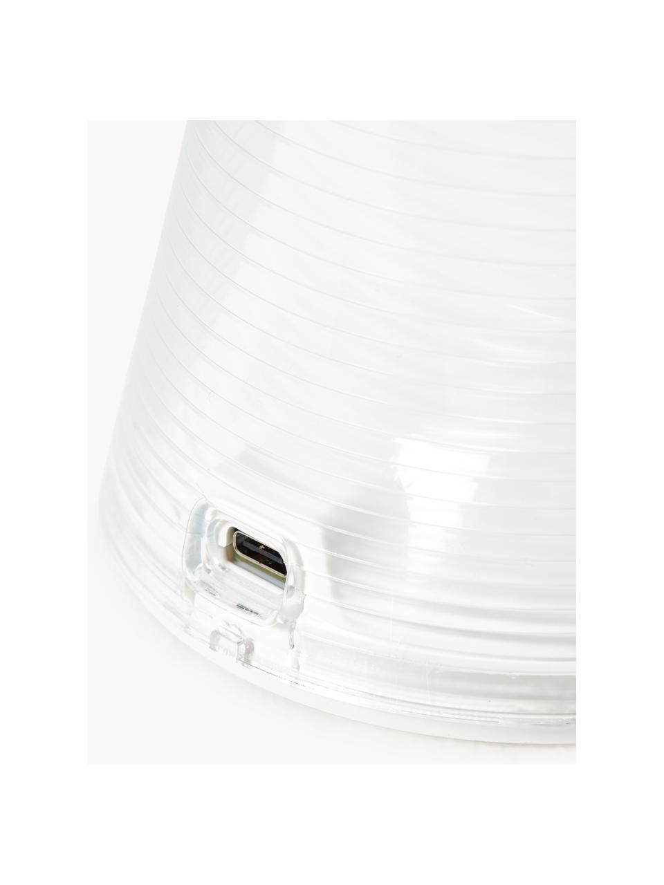 Stolní LED lampa Come Together, Umělá hmota, potažený hliník, Bílá, Š 9 cm, V 27 cm