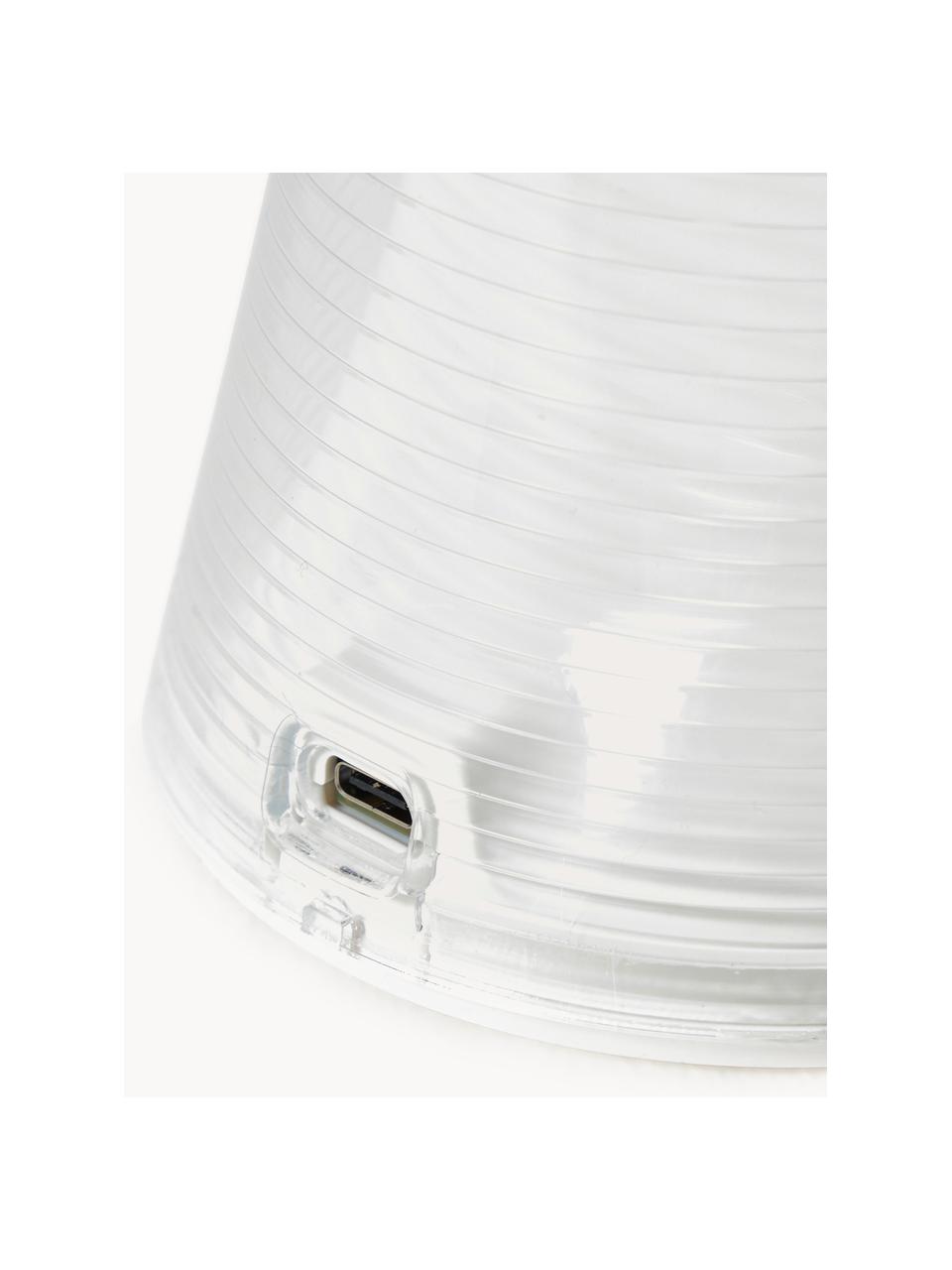 LED tafellamp Come Together, Kunststof, gecoat aluminium, Wit, B 9 x H 27 cm