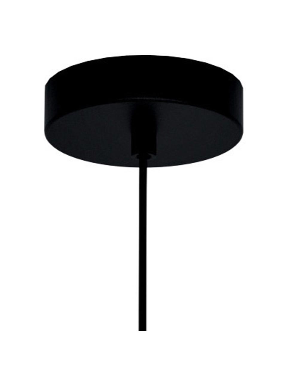 Kleine hanglamp Perpigo, Lampenkap: gelakt metaal, Baldakijn: gelakt metaal, Zwart, Ø 17 cm
