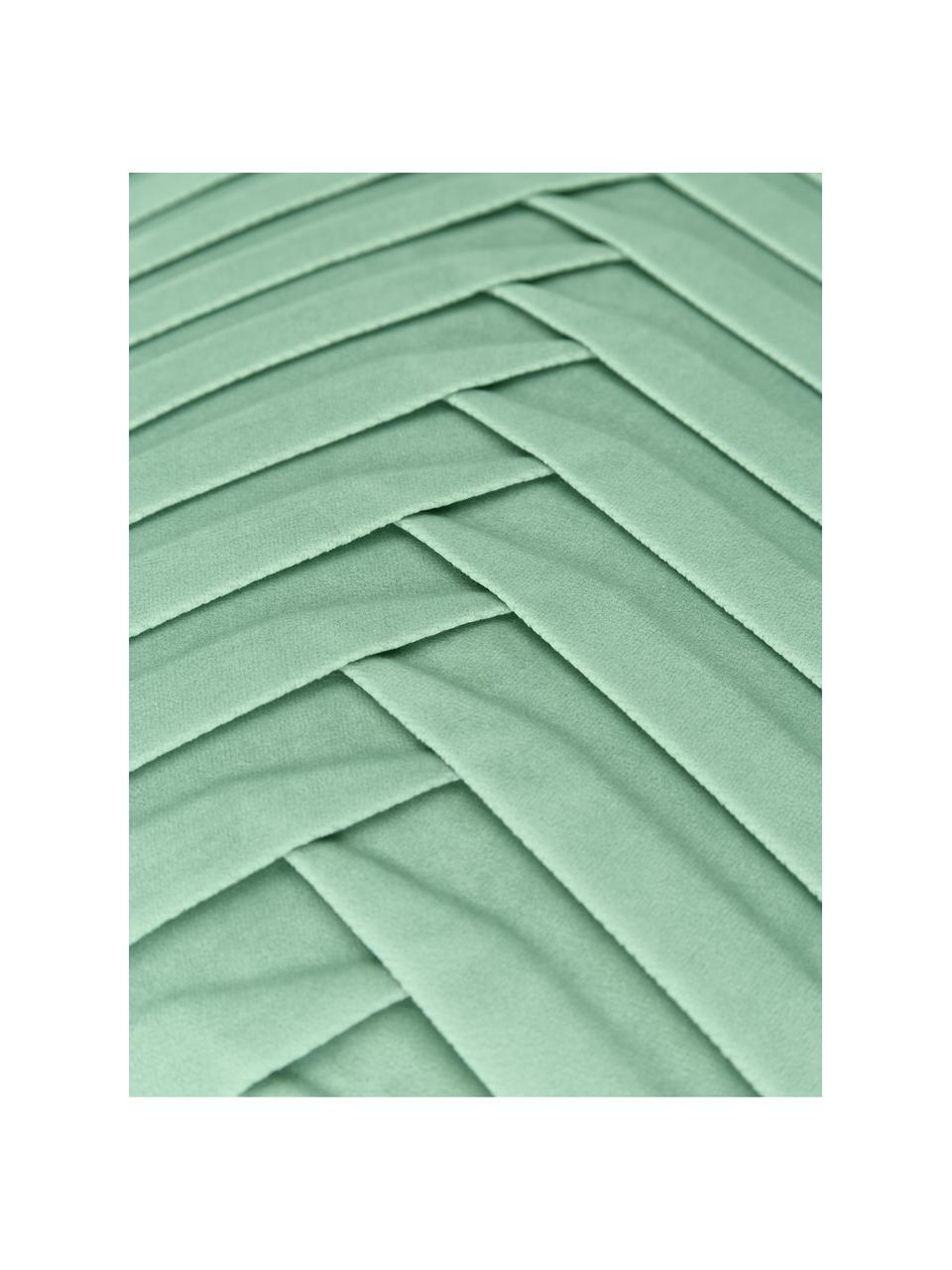 Housse de coussin 45x45 velours vert sauge Lucie, 100 % velours de polyester
Veuillez considérer que la couleur du velours paraît plus claire ou plus foncée en fonction de la source lumineuse et de l'orientation des fibres, Vert sauge, larg. 45 x long. 45 cm