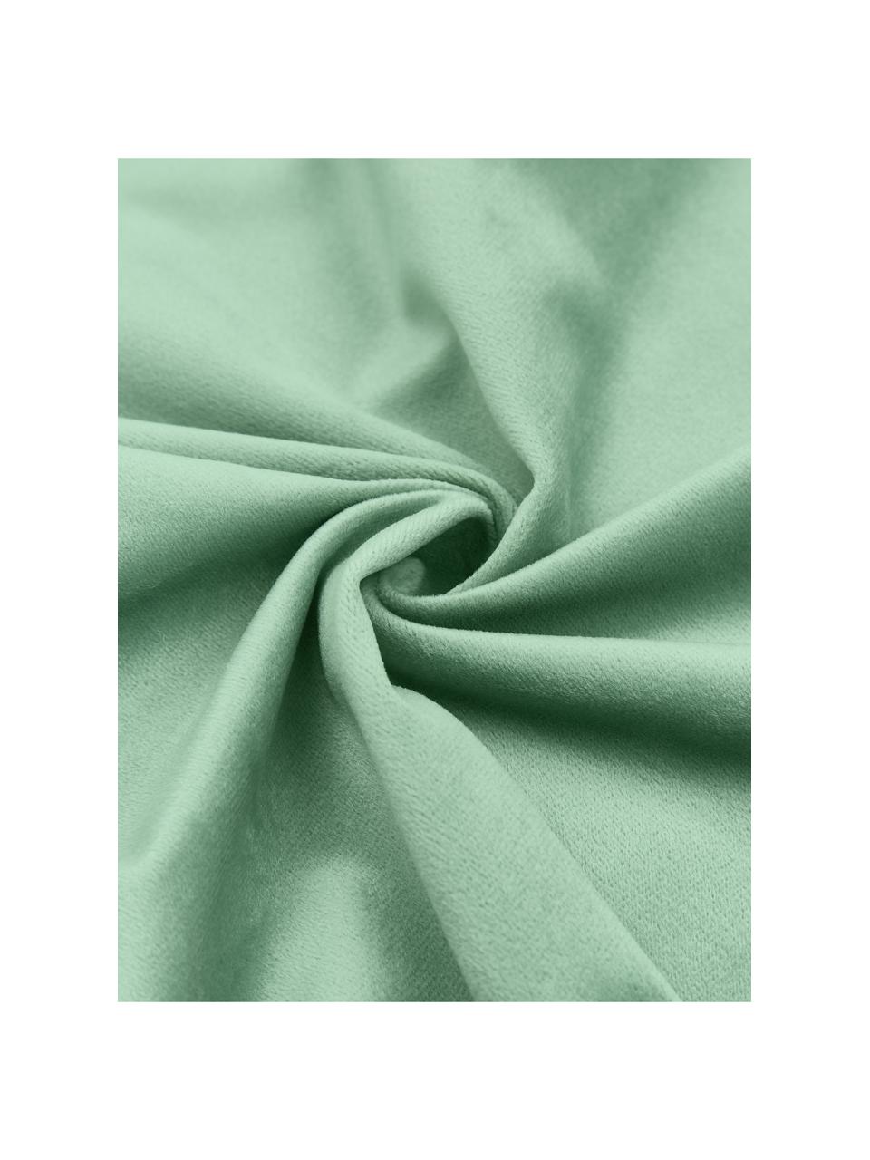 Samt-Kissenhülle Lucie mit Struktur-Oberfläche, 100 % Samt (Polyester), Grün, B 45 x L 45 cm