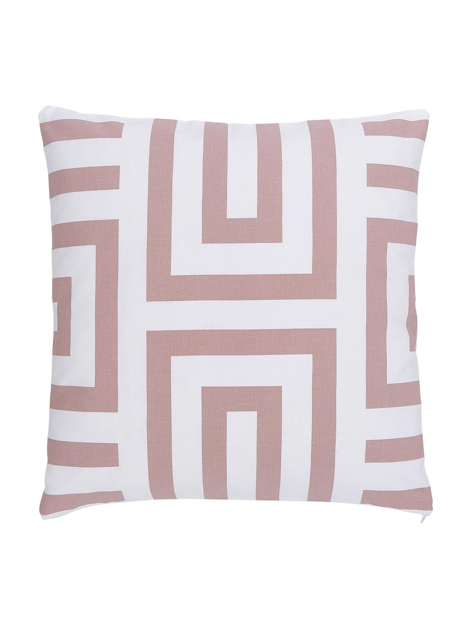 Fundas de almohada de lino lavado Nature, 2 uds., 100% algodón, Blanco, rosa palo, An 45 x L 45 cm