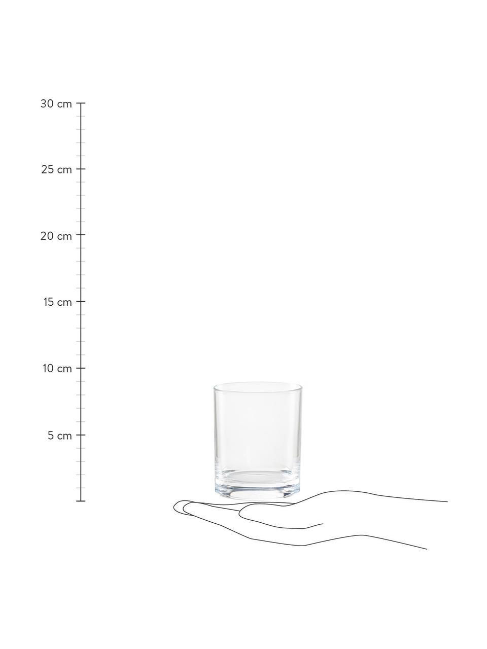 Whiskyglazen Princesa, 6 stuks, Glas, Transparant, Ø 8 x H 9 cm, 310 ml