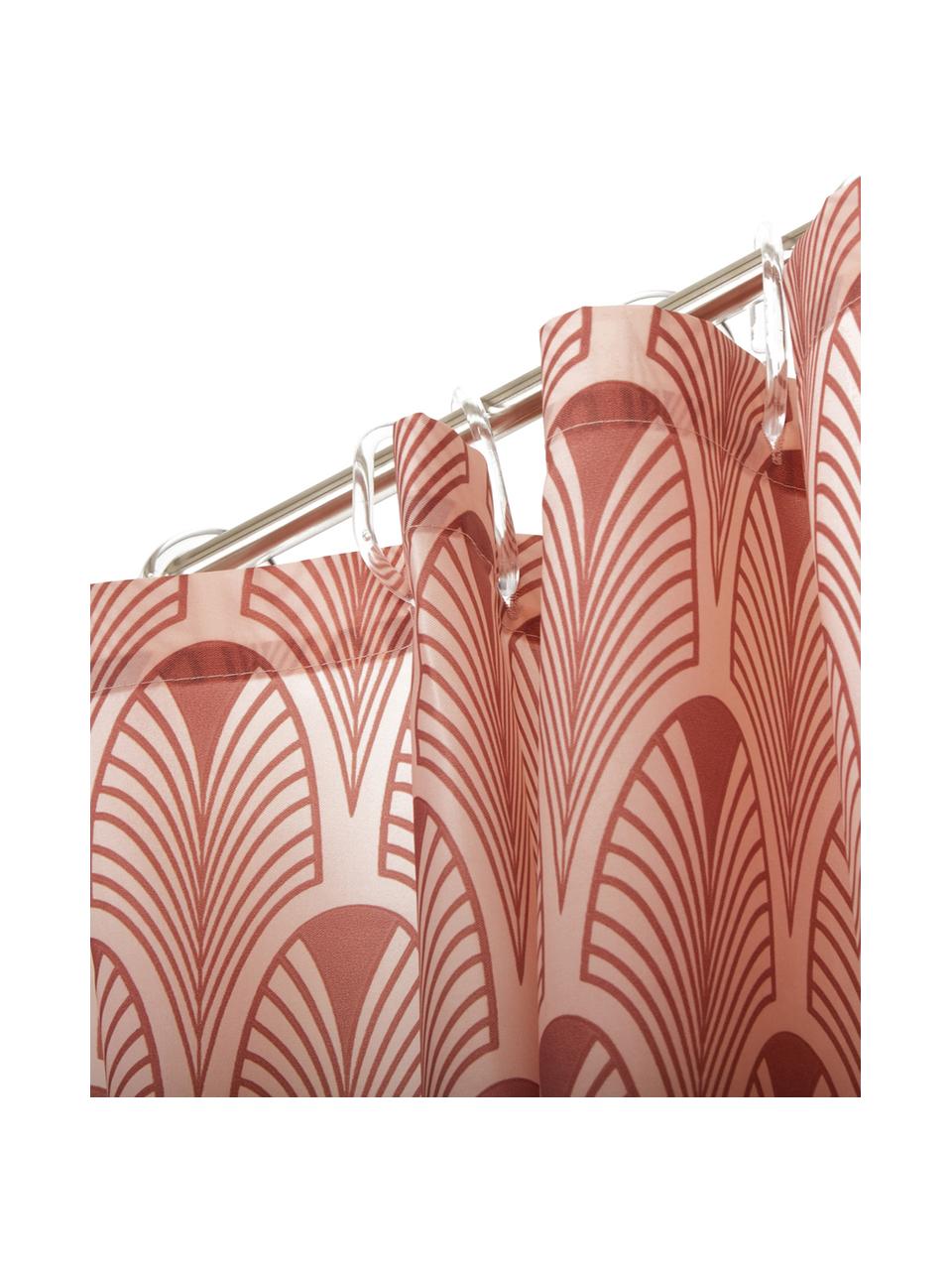 Sprchový závěs se vzorem ve stylu art deco Ashville, Odstíny růžové
