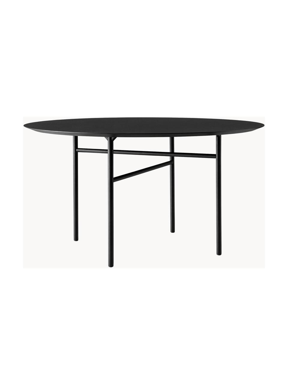 Okrúhly jedálenský stôl Snaregade, rôzne veľkosti, Antracitová, čierna matná, Ø 138 x V 73 cm