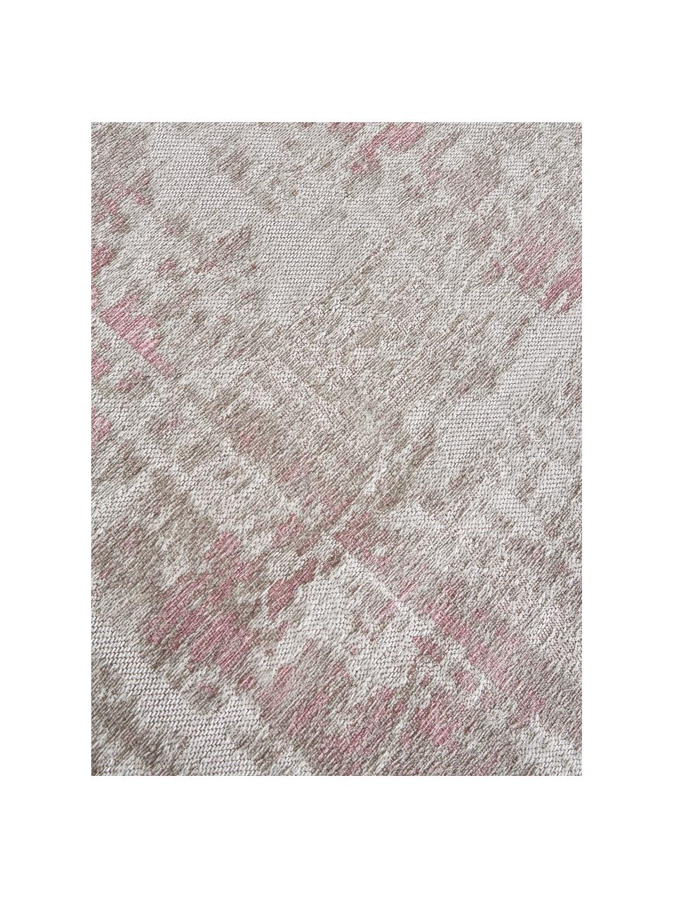 Na plocho tkaný bavlněný koberec Louisa, 85 % bavlna, 15 % polyester, Odstíny šedé a béžové, Š 80 cm, D 150 cm (velikost XS)