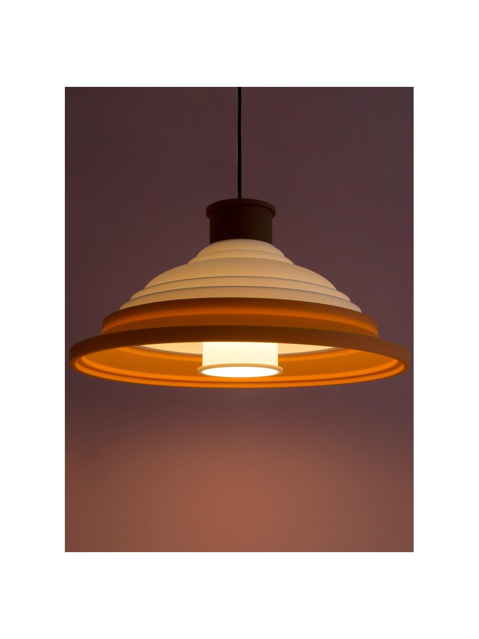 Lampa wisząca CL5, Pomarańczowy, biały, rdzawoczerwony, Ø 41 x W 22 cm