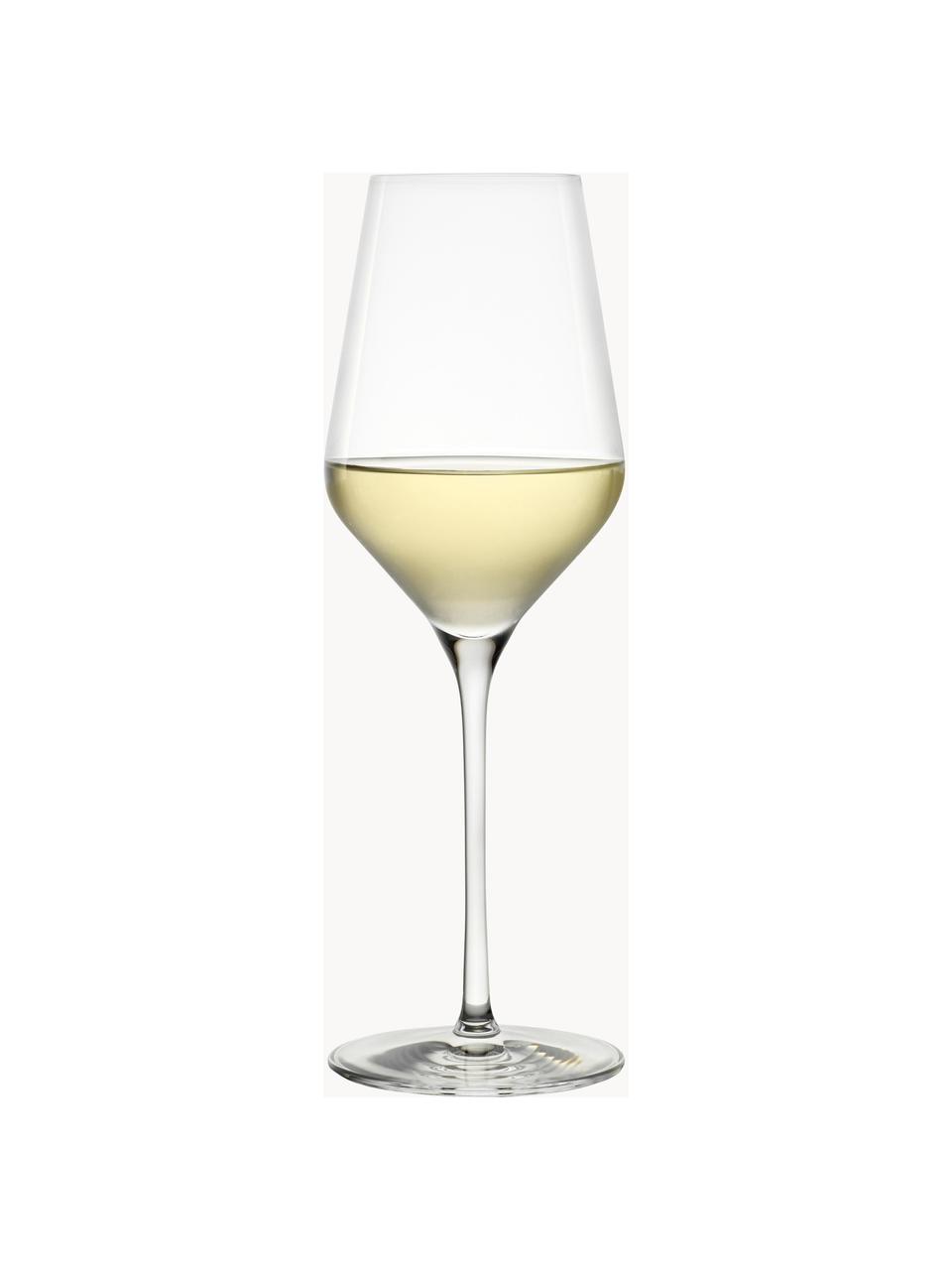 Verres à vin blanc en cristal Quatrophil, 6 pièces, Cristal, Transparent, Ø 8 x haut. 25 cm, 405 ml