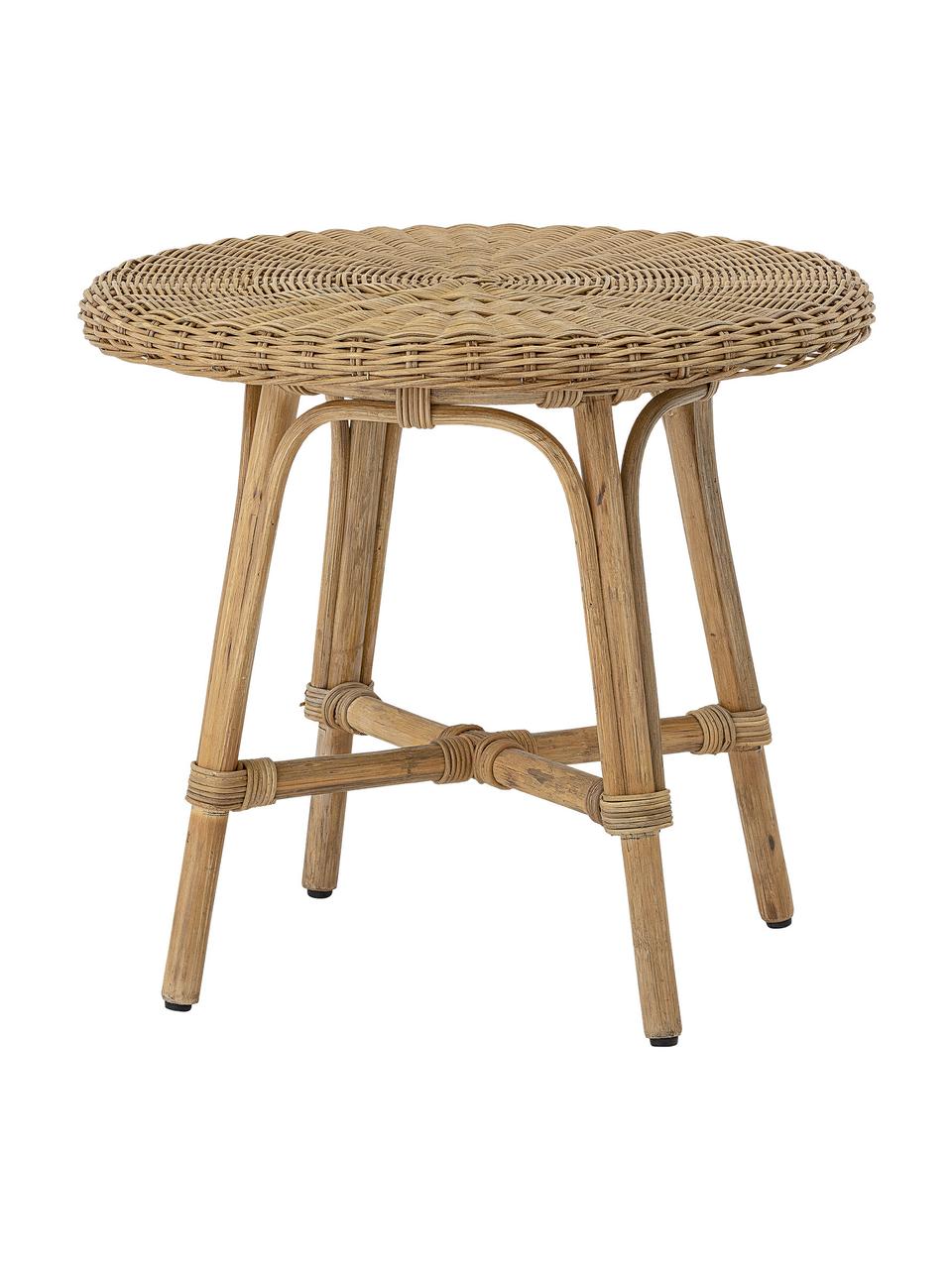 Ratanový dětský stůl Hortense, Ratan, Světle hnědá, Ø 53 cm, V 47 cm