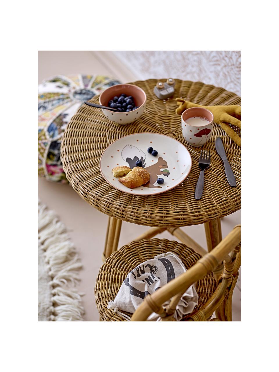 Stół dla dzieci z rattanu Hortense, Rattan, Jasny brązowy, Ø 53 x W 47 cm