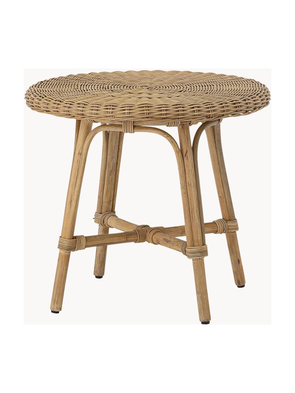 Runder Rattan-Kindertisch Hortense, Rattan, Beige, Ø 53 x H 47 cm