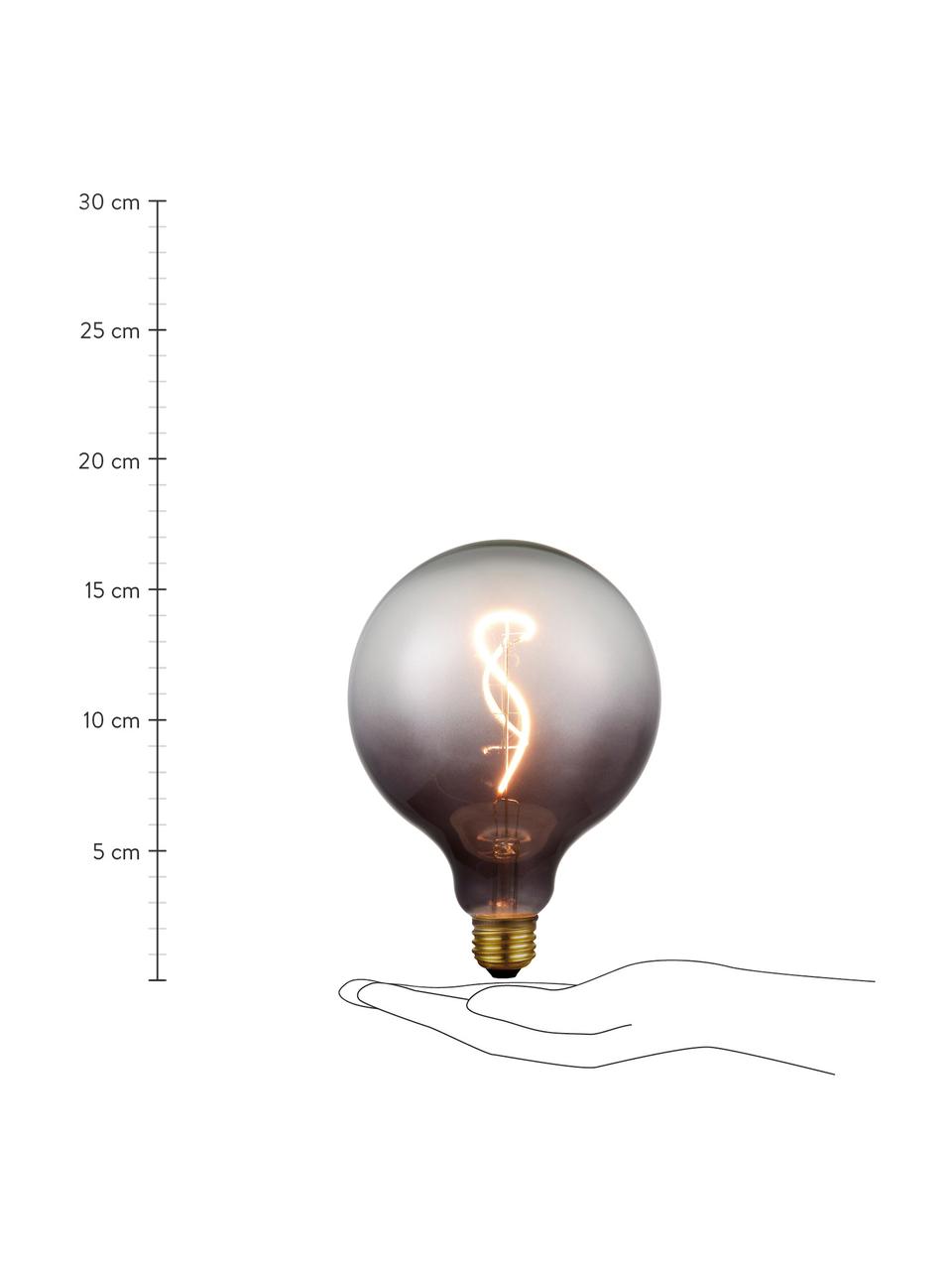 Grande ampoule (E27/4 W) blanc neutre à intensité variable, 1 pièce, Gris, transparent