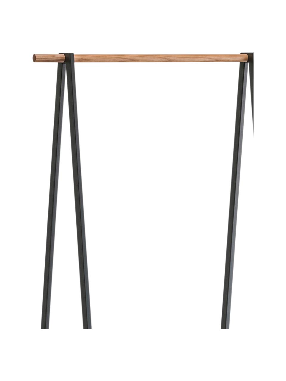 Kledingstang Tatjana, Frame: gepoedercoat metaal, Zwart, B 52 x H 140 cm