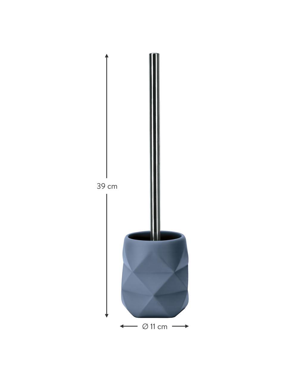 Toaletná kefa Crackle, Modrá, Ø 11, V 39 cm