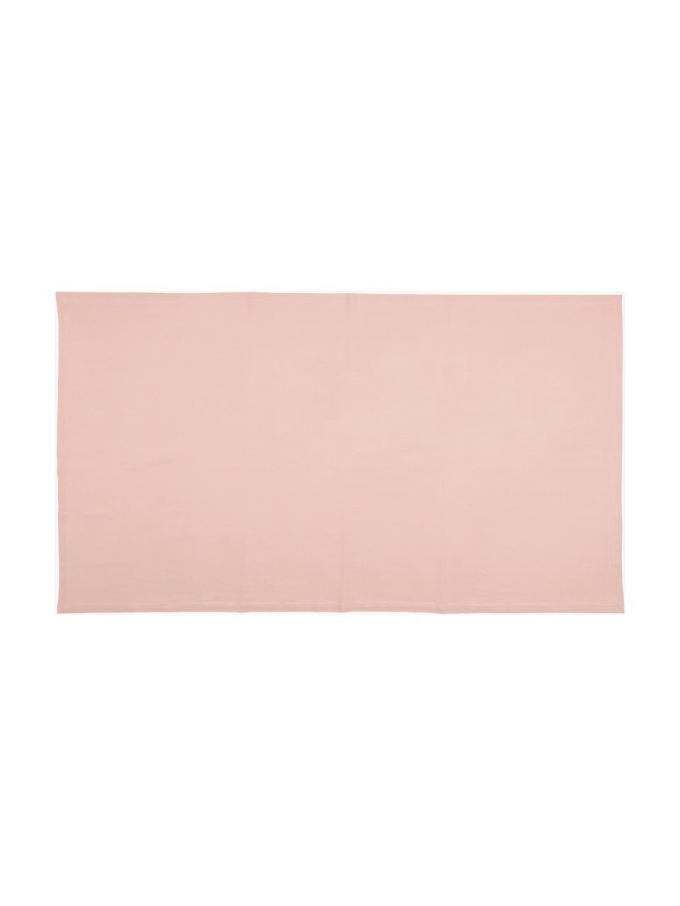 Tovaglia con ricamo Indi, Cotone, Rosa, 6-8 persone (Lung. 250 x Larg. 140 cm)