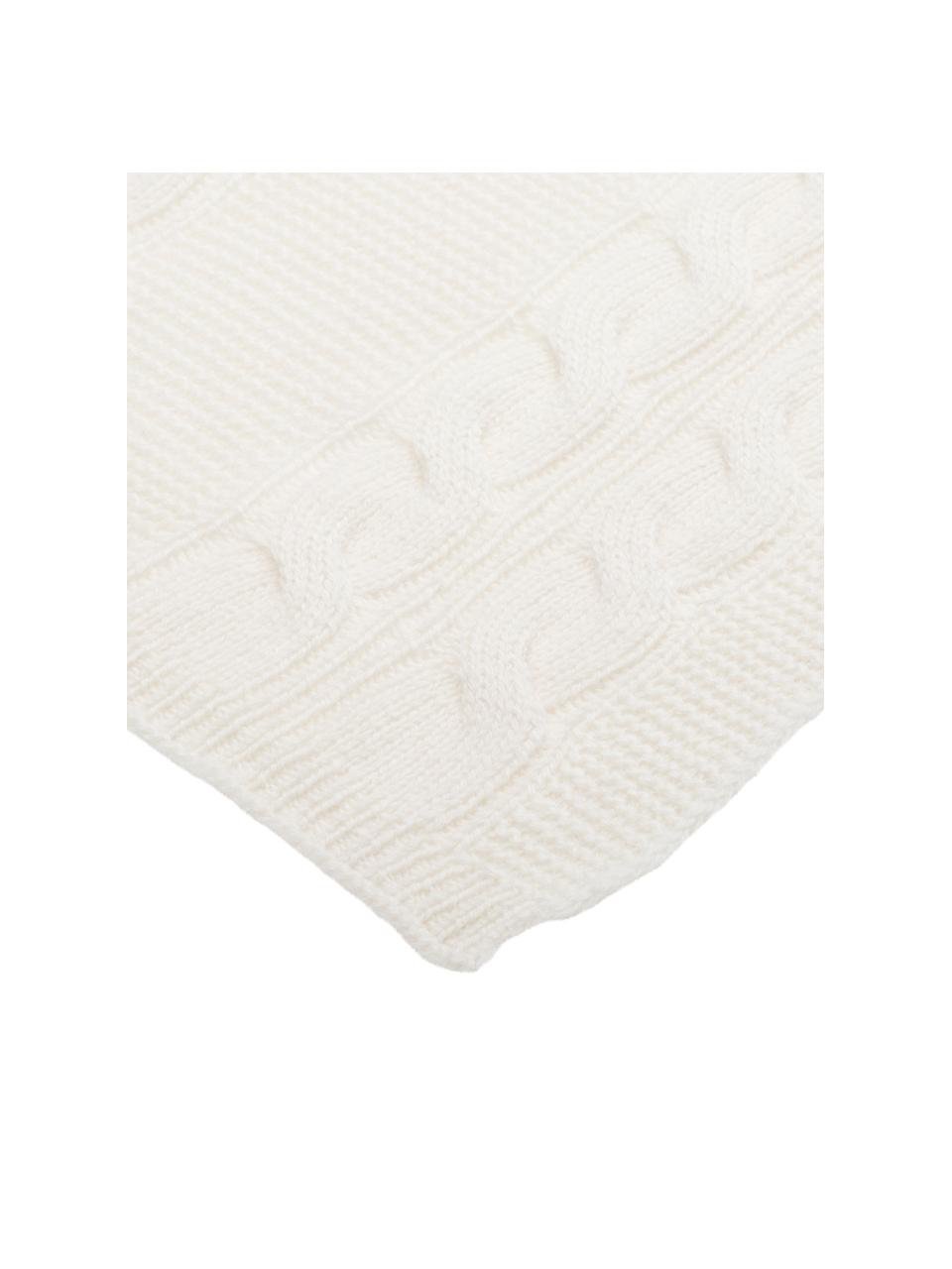 Manta de cachemira pura Leonie, 100% cachemira
La cachemira es un tejido muy suave, cómodo y cálido, Blanco crema, An 130 x L 170 cm
