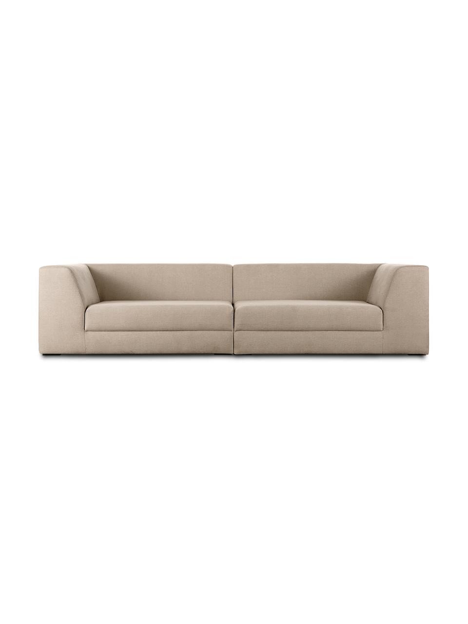 Canapé modulable 3 places Grant, Tissu taupe, larg. 266 x prof. 106 cm