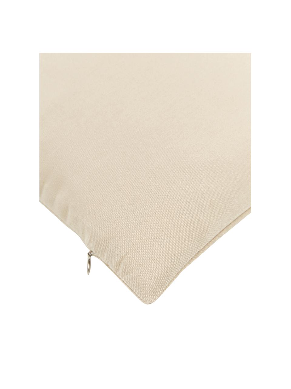 Housse de coussin d'extérieur beige Blopp, Dralon (100 % polyacrylique), Couleur sable, larg. 60 x long. 60 cm