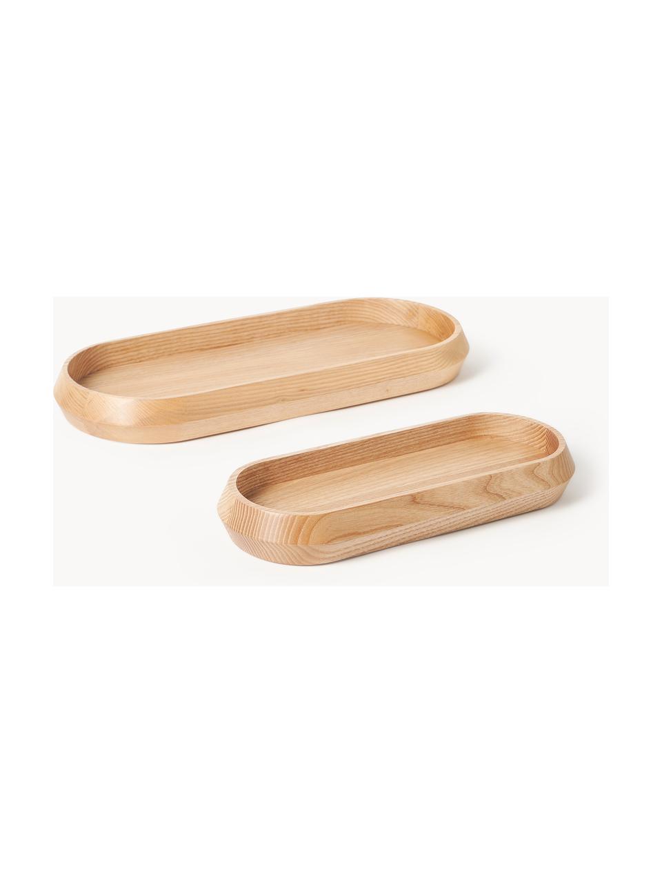 Plateaux décoratifs Copenhagen, 2 élém., Bois de frêne, laqué

Ce produit est fabriqué à partir de bois certifié FSC® issu d'une exploitation durable, Bois de frêne, Lot de différentes tailles