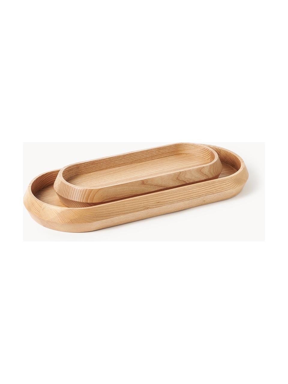 Deko-Tabletts Copenhagen aus Eschenholz, 2er-Set, Eschenholz, lackiert

Dieses Produkt wird aus nachhaltig gewonnenem, FSC®-zertifiziertem Holz gefertigt., Eschenholz, Set mit verschiedenen Grössen