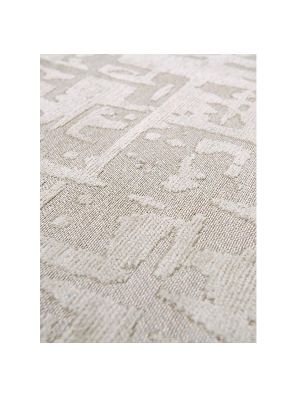 Tapis texturé Perriers, 100 % polyester, Beige clair, larg. 80 x long. 150 cm (taille XS)