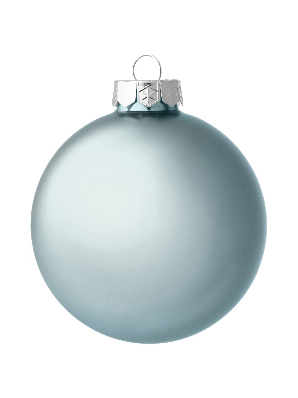 Boules de Noël Evergreen, 16 pièces, Bleu ciel, Ø 8 cm