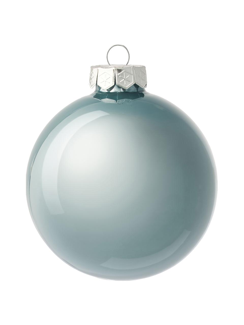 Set de bolas de Navidad Evergreen, 16 uds., Azul claro, Ø 8 cm