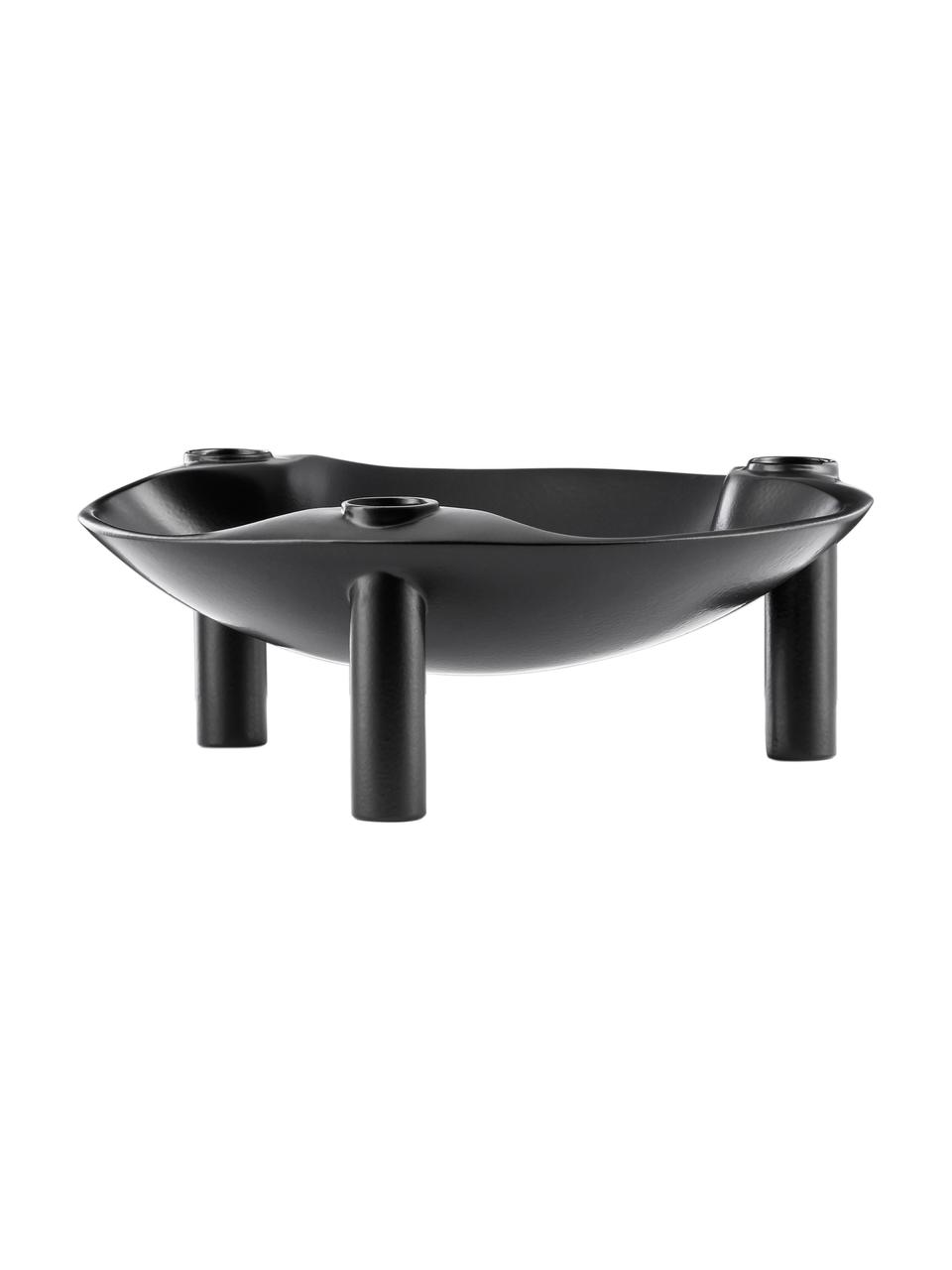 Coupelle décorative Stoff Nagel, Métal, enduit, Noir, Ø 14 x haut. 6 cm