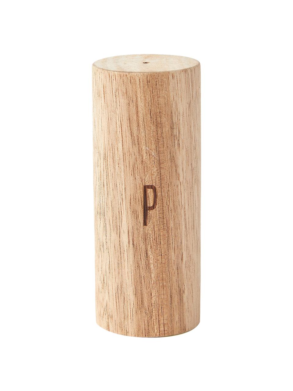 Zout- en peperstrooier Wooden, set van 2, Hout, Licht hout, Ø 4 x H 10 cm