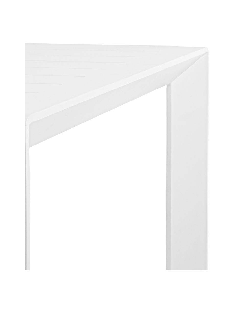 Mesa de exterior Kirby, Aluminio con pintura en polvo, Blanco, An 180 x F 90 cm