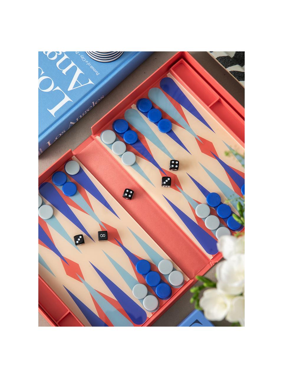 Gra Backgammon Classic, 60% papier bezkwasowy, 30% akryl, 10% bawełna

Ten produkt jest wykonany z drewna pochodzącego ze zrównoważonych upraw, które posiada certyfikat FSC®., Koralowy, odcienie niebieskiego, S 22 x W 5 cm