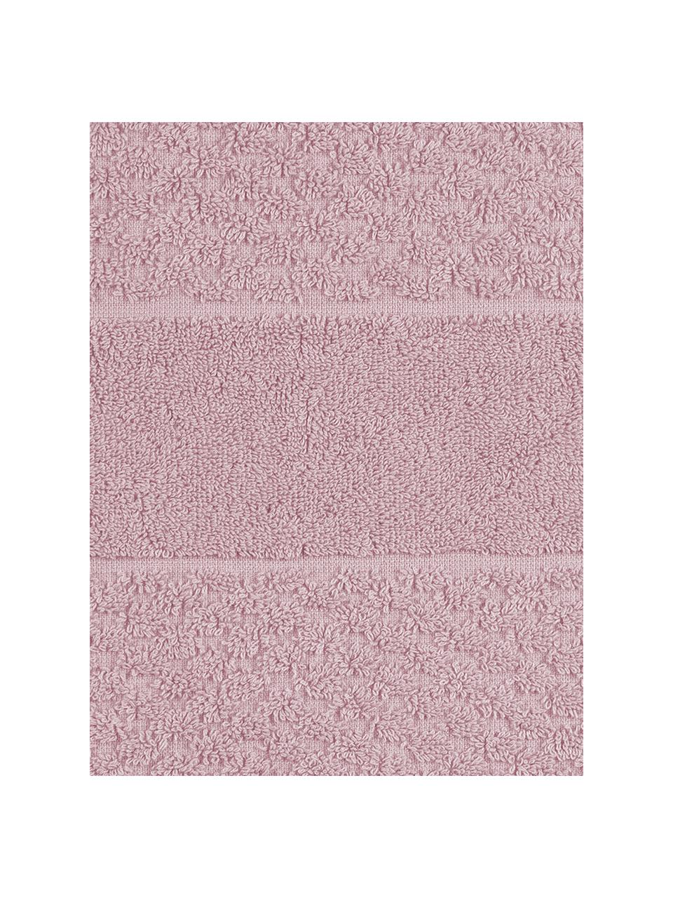 Serviette de toilette vieux rose nid d'abeille Katharina, de différentes tailles, Vieux rose, Serviettes de toilette, larg. 50 x long. 100 cm, 2 pièces